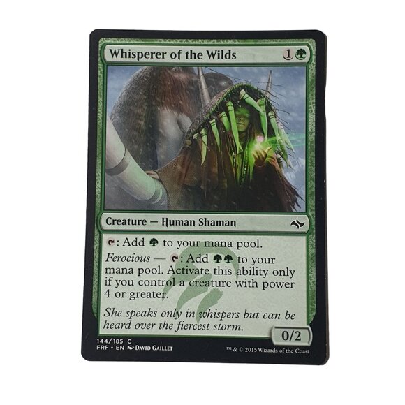 Magic The Gathering Whisperer Of The Wilds x4 Rare Card Set Creature Shaman - Picture 2 of 3